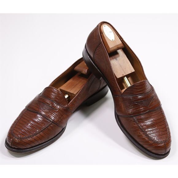 Maus & Hoffman Genuine Lizard Strap Penny Loafers Men\'s US 13 M main image 4